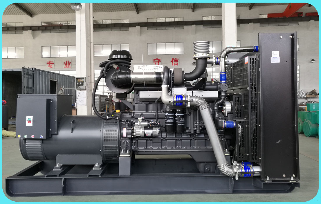 主用功率300kw上柴系列柴油发电机组调试完成，发往客户的指定地点