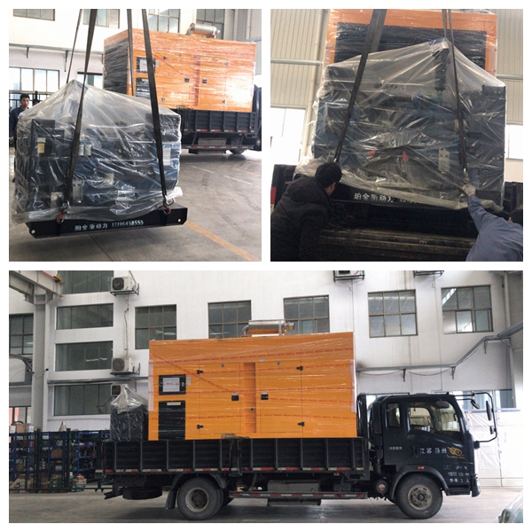 2台小功率50KW玉柴柴发机组已装车，安排出货