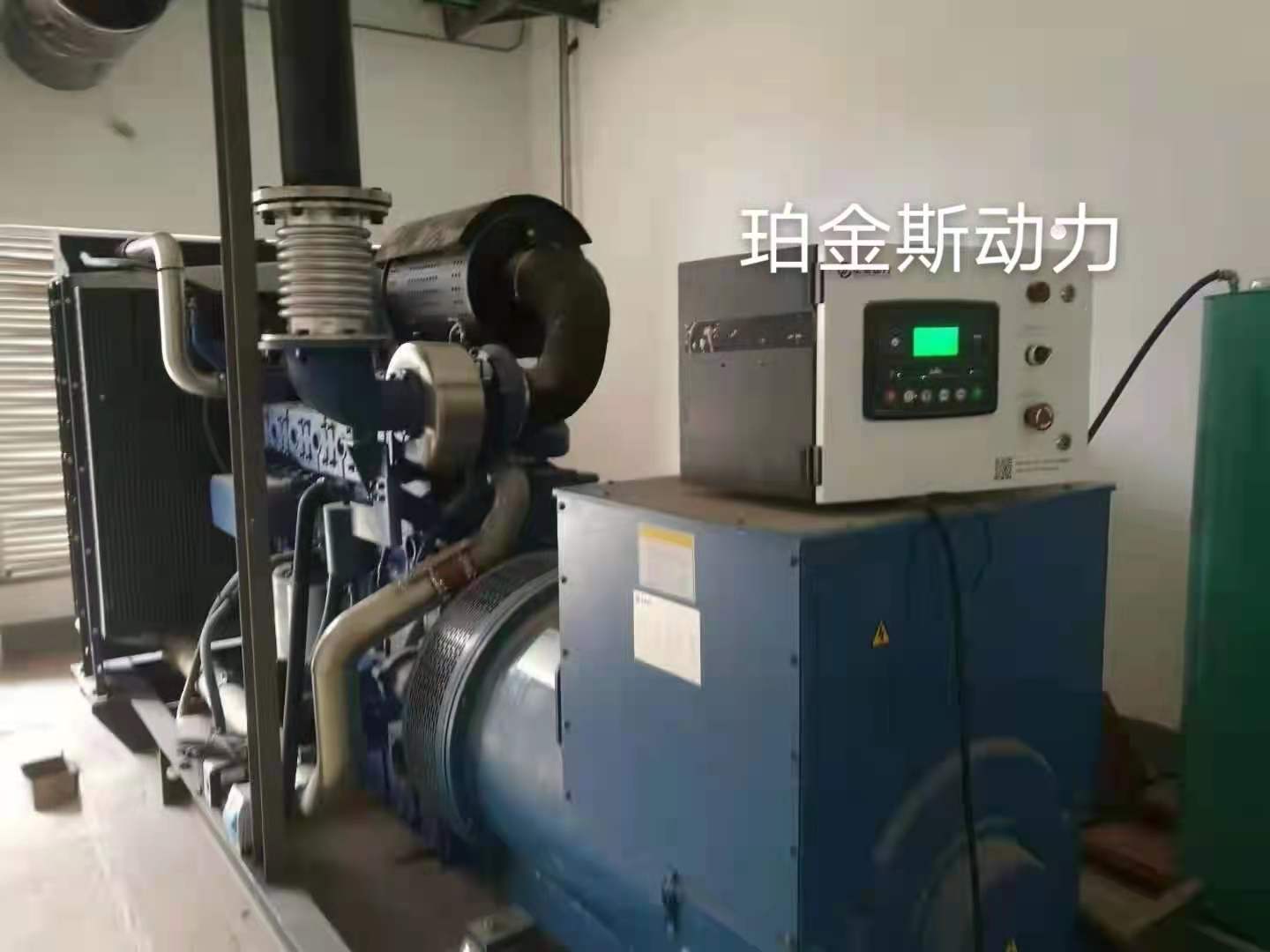 500KW玉柴系列开架机组调试完毕，交付使用！